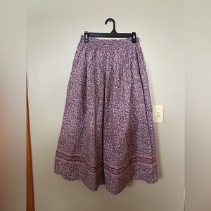 Vintage Vera Bradley Purple Boho Prairie Floral Skirt
